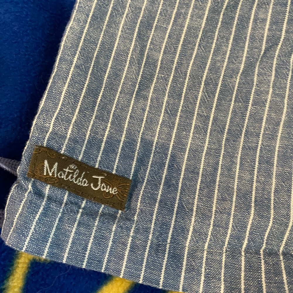 Striped Button-Front Dress - Picture 3 of 3